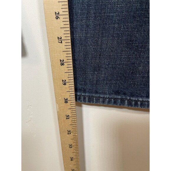 Lucky Brand 121 Jeans Mens 36x32 Heritage Slim Buttonfly Denim Dark Wash Blue - Picture 6 of 7